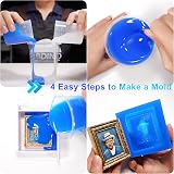 BBDINO Silicone Mould Making Kit 30A Platinum Silicone 1100g Sapphire Blue view 8