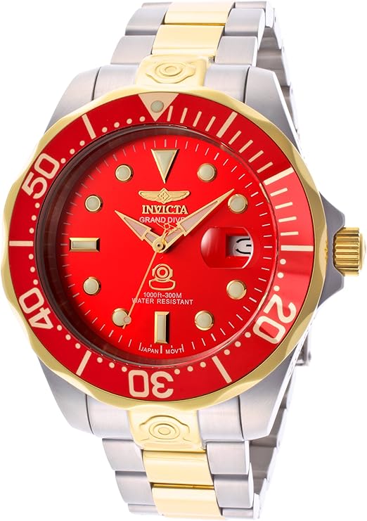 invicta pro diver red