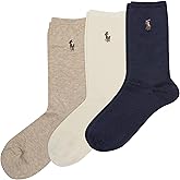 Polo Ralph Lauren Women's Classic Embroidered Pony Crew Socks (3-Pair)