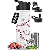 18 oz Insulated Tea Tumbler Bottle with Infuser, Travel Mug