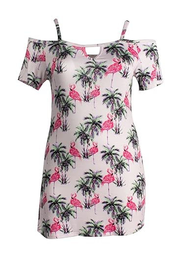 plus size flamingo top