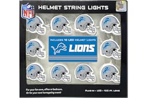 Party Animal NFL Detroit Lions LED Helmet String Lights