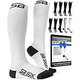 SB SOX Compression Socks for Women & Men (20-30 mmHg) - Best Support Stockings for Nurses, Travel, Medical, Pregnancy, and Daily Wear