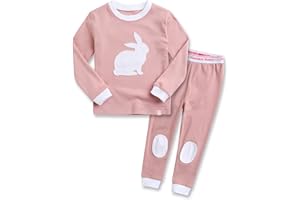 VAENAIT BABY 12M-12Y Infant Kids Junior Boys Girls Animal Truck Rabbit Character 100% Cotton Pajamas Set
