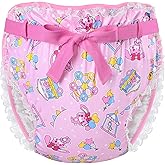 Littleforbig Adult Ribbon Omutsu Diaper Wrap Cover Washable Adjustable Reusable Waterproof - Usagi Pastel Circus Pattern