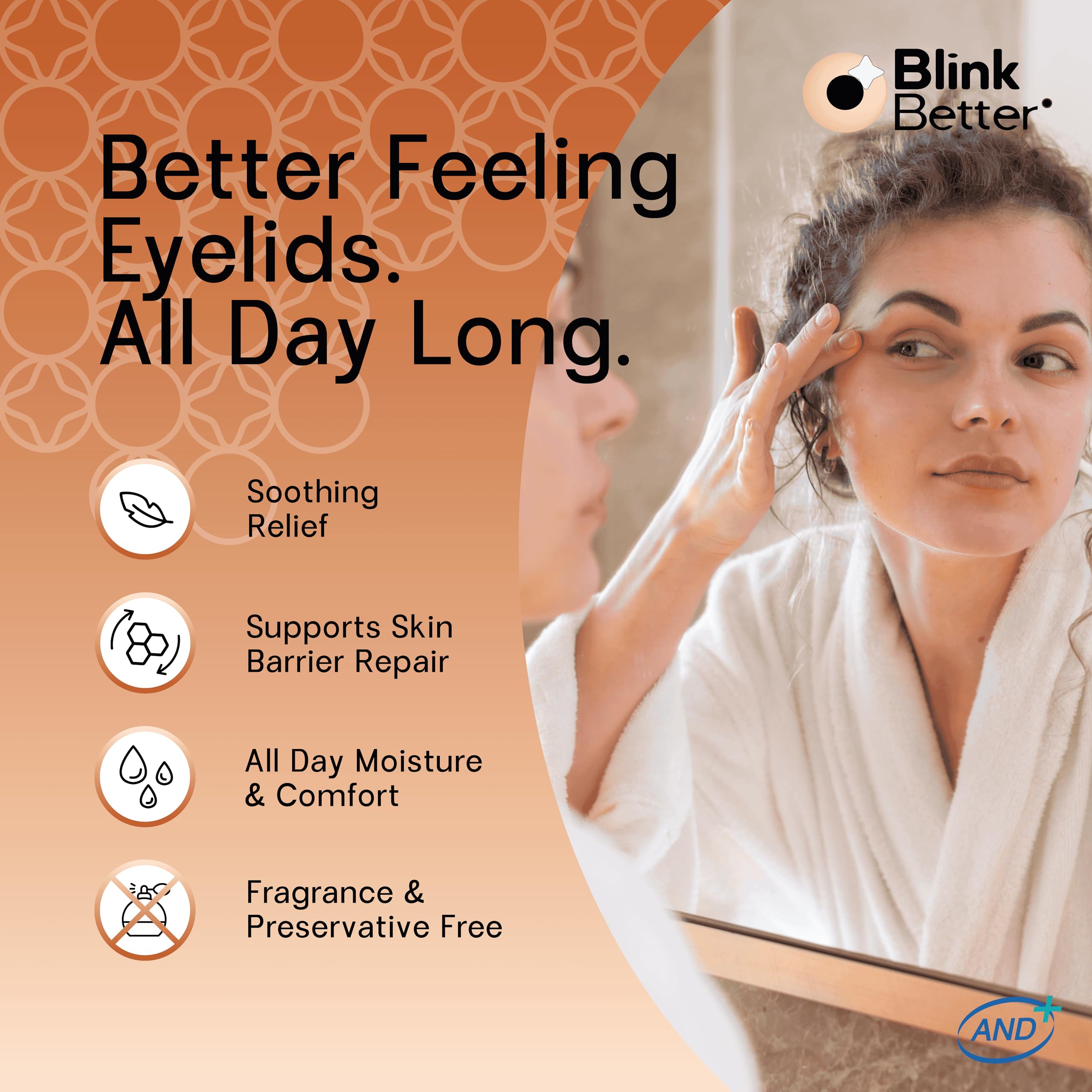 BlinkBetter® Restore Eyelid Cream – 3% Oat Extract & Ceramide Complex – Soothing Hydration & Barrier Support for Dry, Itchy, Red, Sensitive, or Flaky Skin Around the Eyes – All-Day Use – 1oz