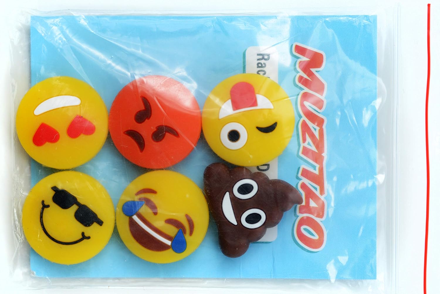 Muzitao Tennis Vibration Dampeners Emojis (6 Pack) : Sports & Outdoors