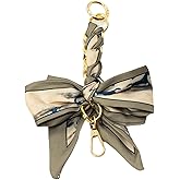 Yeeyeow Silk Bowknot Keychain for Woman,Bag Extension Chain Accessories for Bowknot Bag Strap