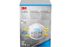 3M Disposable Respirators, Advanced Filter, Paint Prep, 20 Masks (N95)