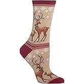 Hot Sox Women's Holiday Fun Novelty Crew Socks