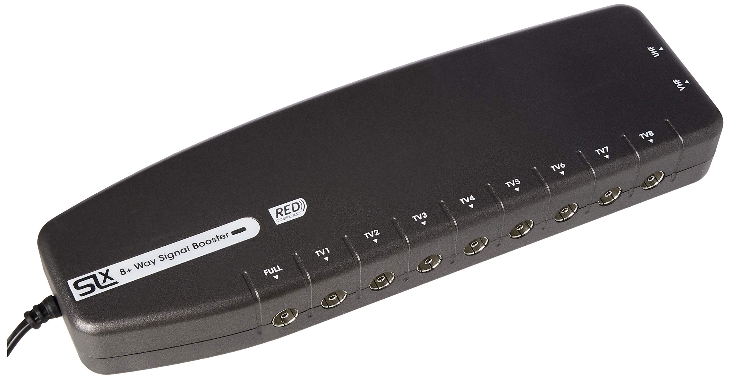 Signal Booster, SLx TV Six Output Amplifier 27824HSR With Integrated 4G Filter - Improve Picture Quality And Channel Reception - Boost Your HD TV/FM/DAB Signal. 8 Way - For HD and Freeview