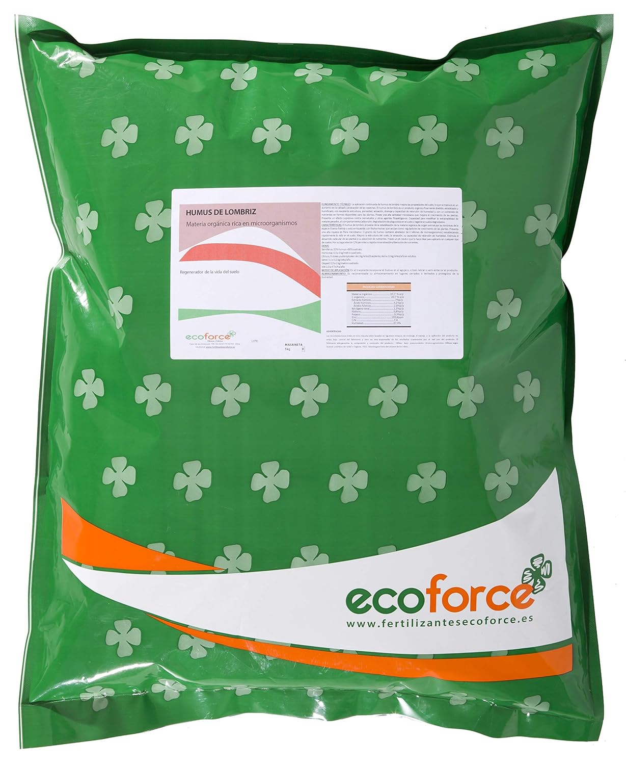CULTIVERS Humus de Lombriz ecológico de 5 kg (10 L). Abono para ...