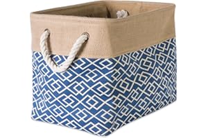 DII Printed Polyester, Collapsible and Convenient Storage Bin to Organize Office, Bedroom, Closet, Kid's Toys, & Laundry - Sm