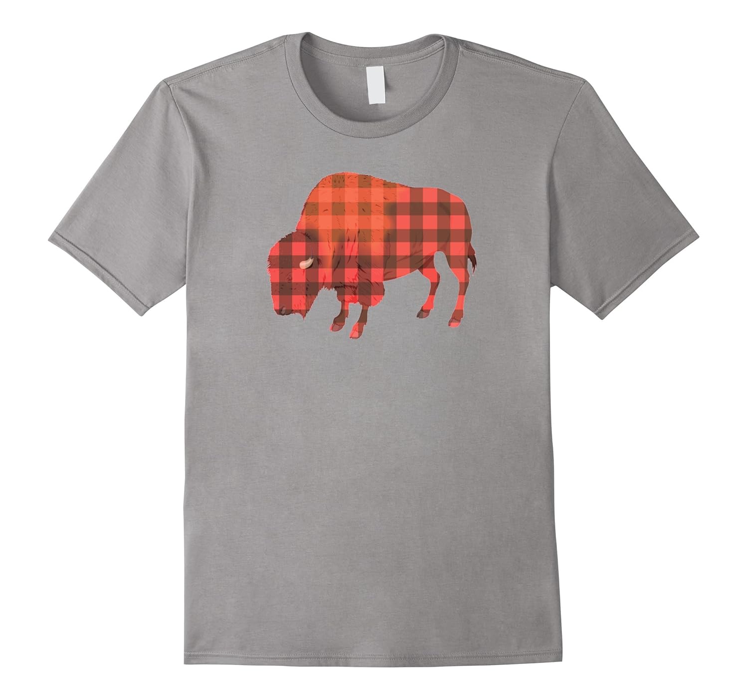 Buffalo Plaid Print Bison Funny Pun Holiday Christmas Shirt-ANZ