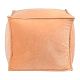 Main + Mesa Square Velvet Pouf