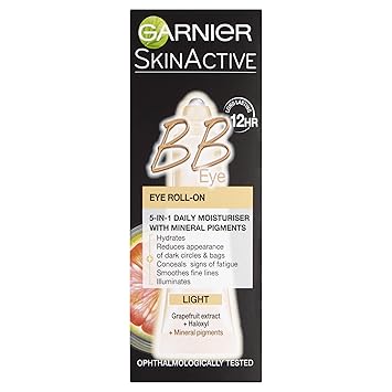 garnier bb eye roll on light
