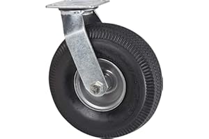 Heavy-Duty Platform Truck - Replacement Casters, Swivel, 10" (254 mm), Pneumatic, 400 lbs. (181 kg.)