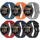 6Colors Bands Compatible with Garmin Forerunner 165 Music Watch Band Silicone Accessories