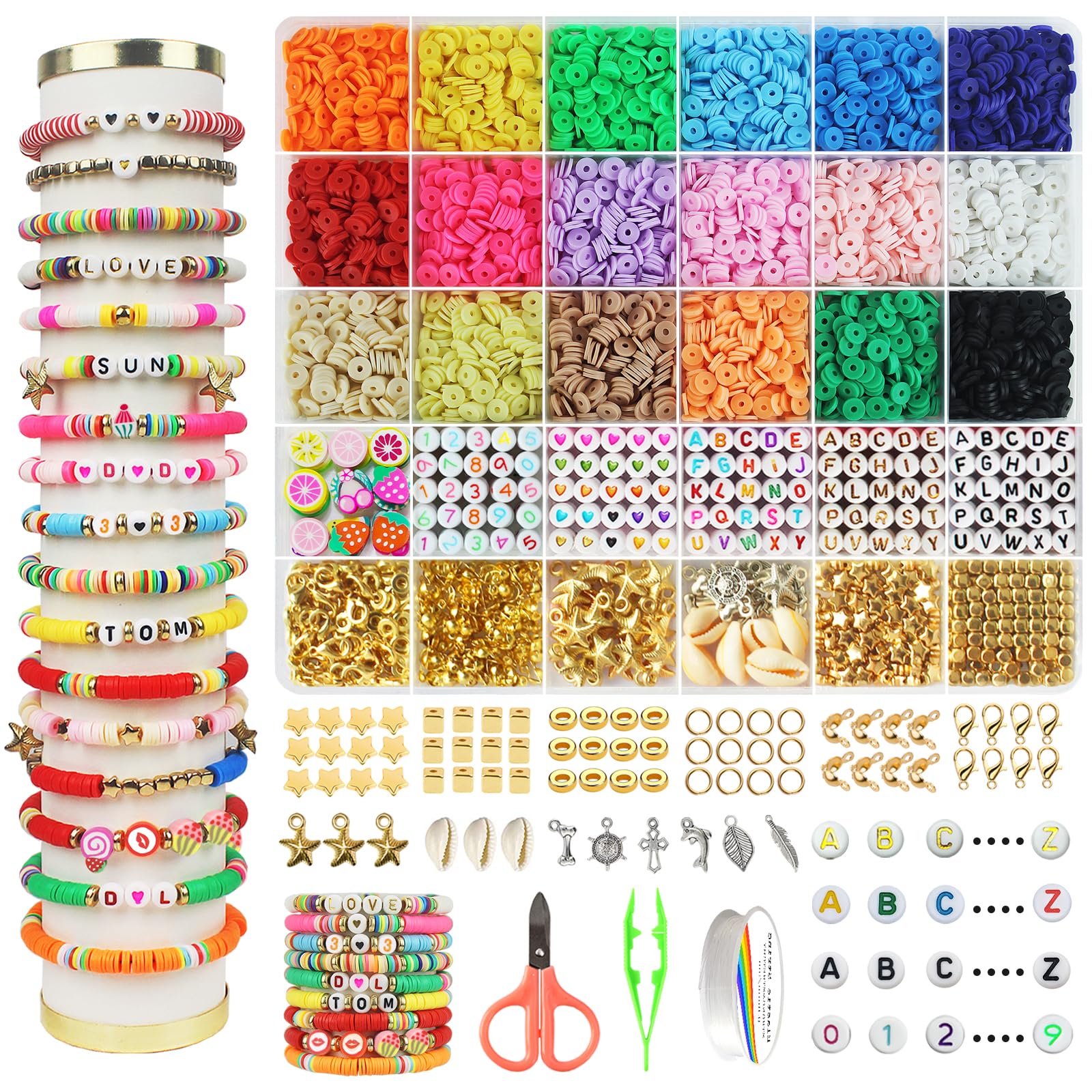 Clay Beads Bracelet Kit