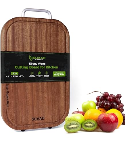 Amazon.com: GFBEBDV Kitchen Ebony Cutting Board - with Built-in