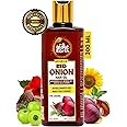 Advanced Red Onion Hair Growth Oil with Redensyl – Infused with 31+ Powerful Natural Herbs & Extracts Including Bhringraj, Tea Tree, Rosemary, Jojoba & Argan Oil - Anti Hair Fall & Hair Regrowth Oil