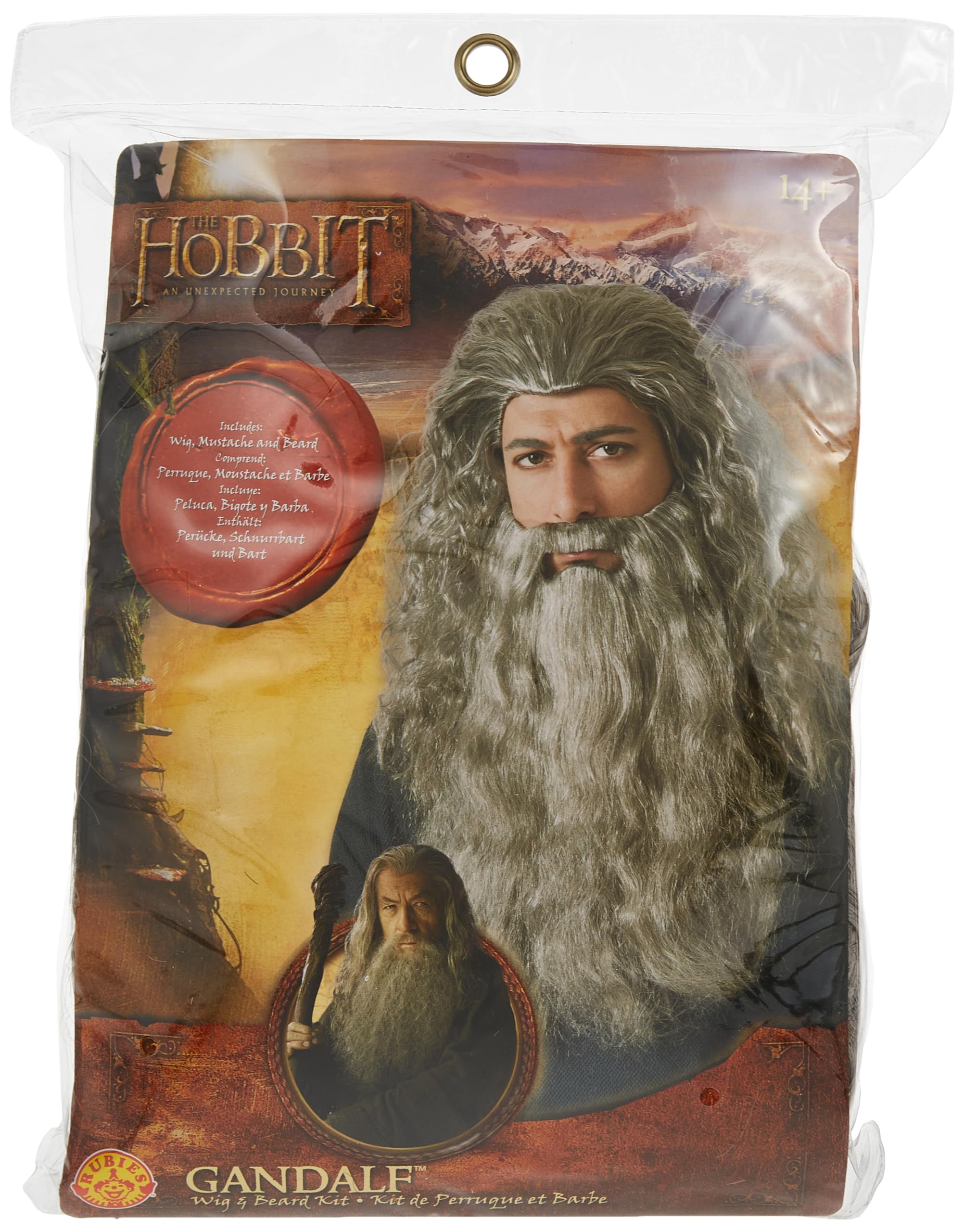 Rubies Lord Of The Rings The Hobbit: Gandalf Beard Kit for Adults, Men's One Size