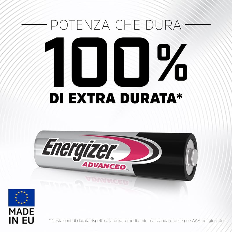 Advanced - Pile AAA (Confezione da 24) - Batterie Alcaline 1,5 V