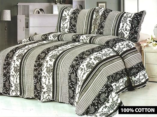 Amazon Com Rimi Hanger Bedspread 3 Pc Embroidered Cotton