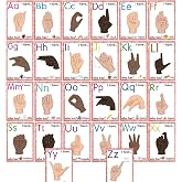 ASL Flash Cards for Kids&amp;Teachers, 36 American Sign Language Learning Kit with Gestures,Alphabet,Numbers,Sight Words,Montessori ASL Bundle for Homeschool Supplies, Beginners,Kids,Teen&amp; Adults