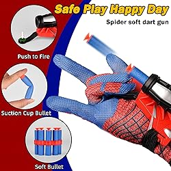 Spider Web Shooter (Set of 2),Kids Cosplay Wrist