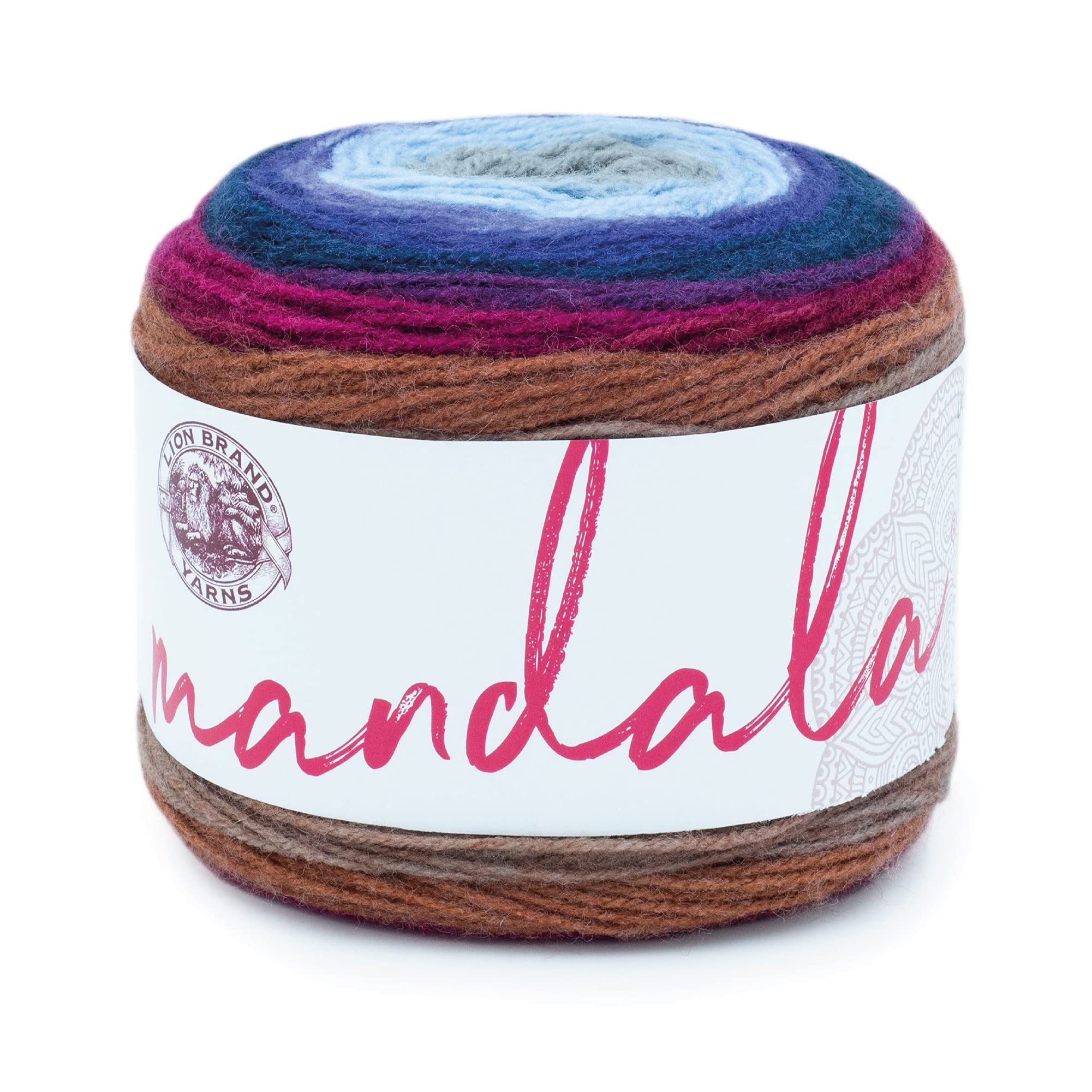 Lion Brand Yarn 525-222 Mandala Yarn, Griffin, One Skein