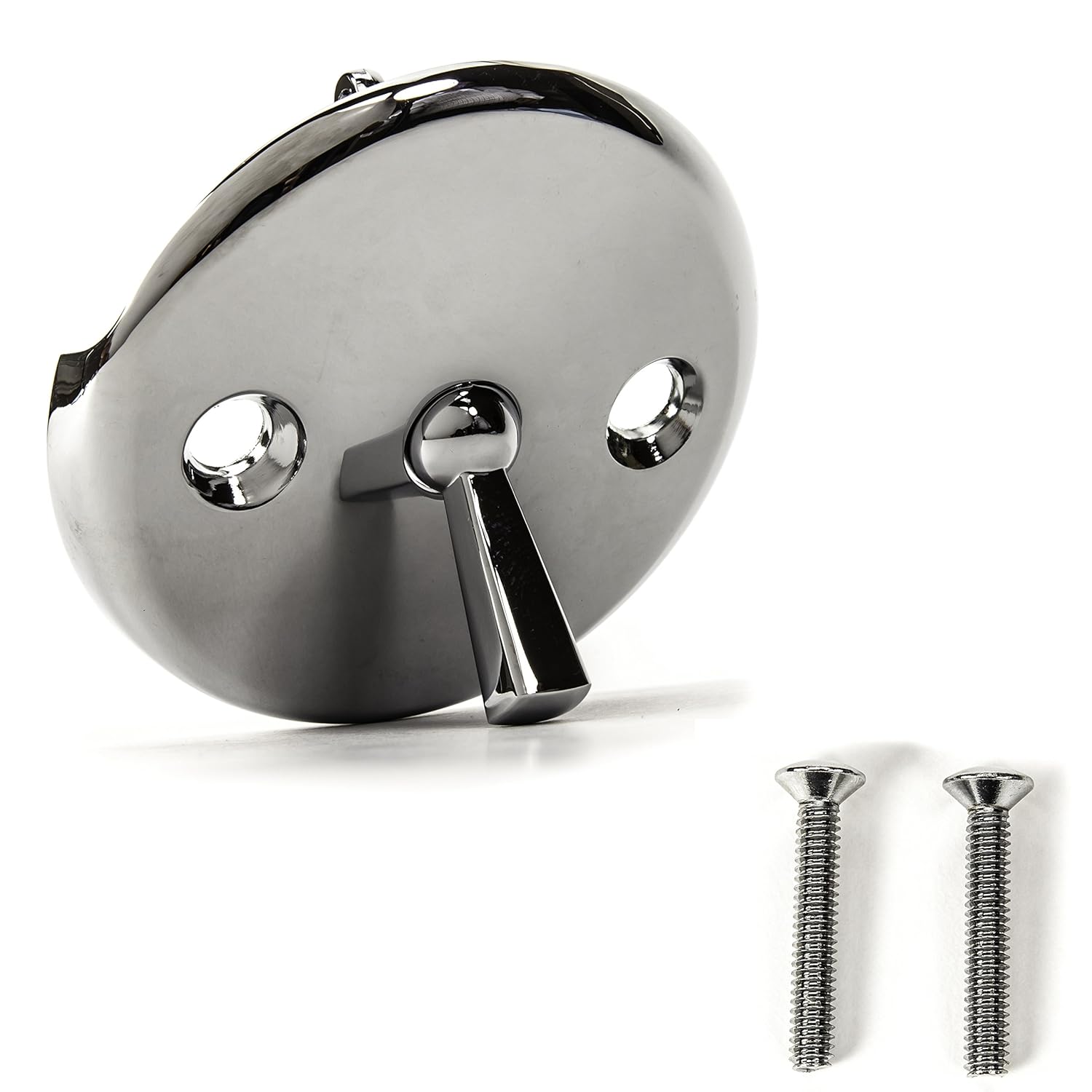PF WaterWorks PF0960-CHBath Tub/Bathtub Drain Trip LeverOverflow Face Plate with Matching Screw for Waste and OverflowChrome