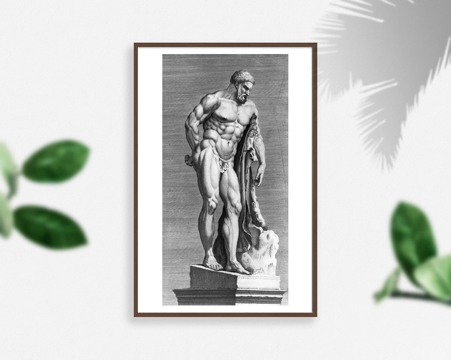 Photographs - INFINITE PHOTOGRAPHS Photo: Hercules Farnese, Ancient Artists, Statue, Sculpture, Louis-Philippe Boitard, 1747 Size: 8X