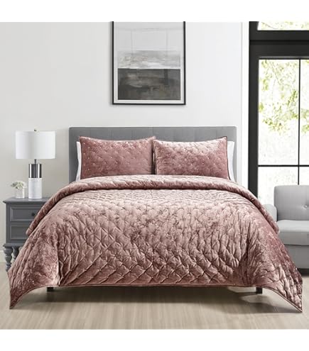 Parure Lit 3 Pièces LUCKYBULL Velours Coréen - Grand Bed XL 228x243cm