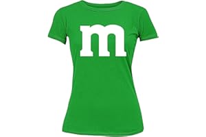 PROMOTION & BEYOND Letter M Halloween Team Matching Costume Funny Party Women's T-Shirt
