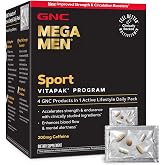 GNC Mega Men Sport Vitapak Program V2, 30 Count, 30 Servings | Sports Nutrition Dietary Supplement, Designed for Muscle Endurance, Strength &amp; Stamina Routines, Thermogenic, Gluten-Free