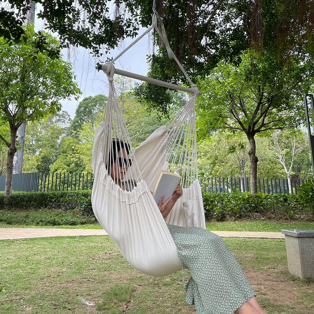 ADVOKAIR Hammock Chair Hanging Swing Chair Large Hanging Chair Soft Comfort Durability: Kitchen & Dining