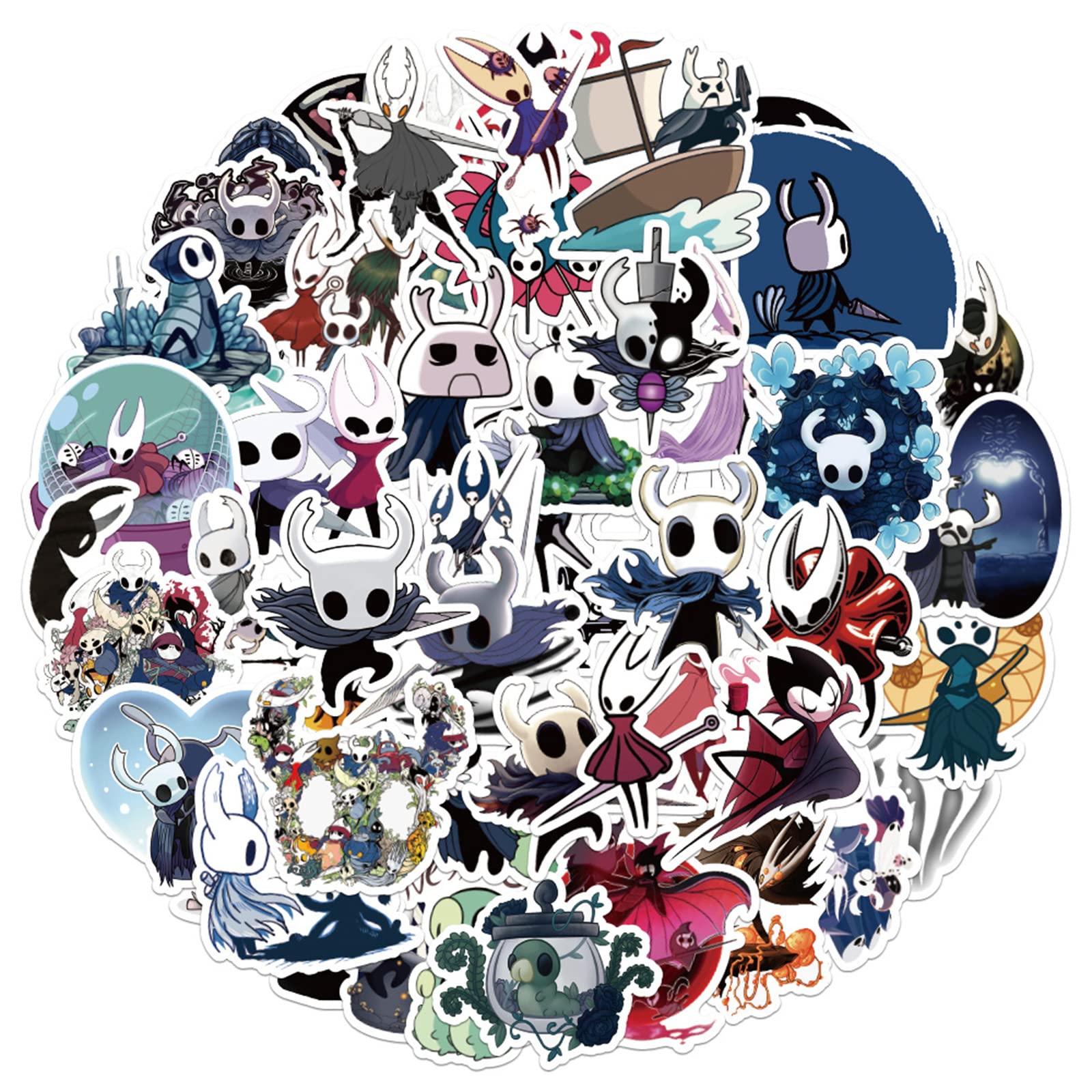 Hallow Block Sticker Mua Hollow Knight Stickers 50Pcs Halloween Decorations Cartoon Game ...