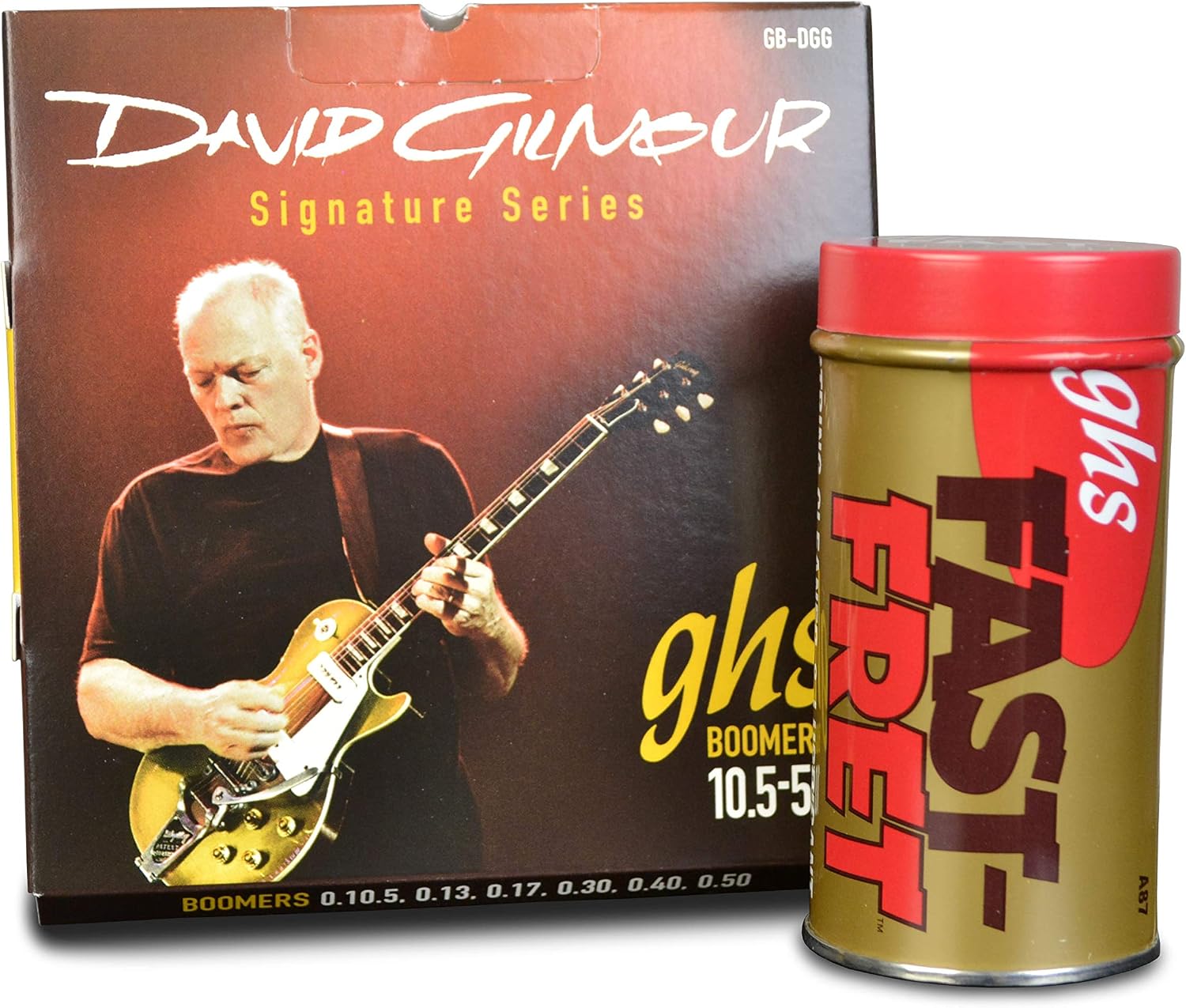 GHS FAST FRET BUNDLE WITH DAVID GILMOUR BOOMERS RED 10.5-50