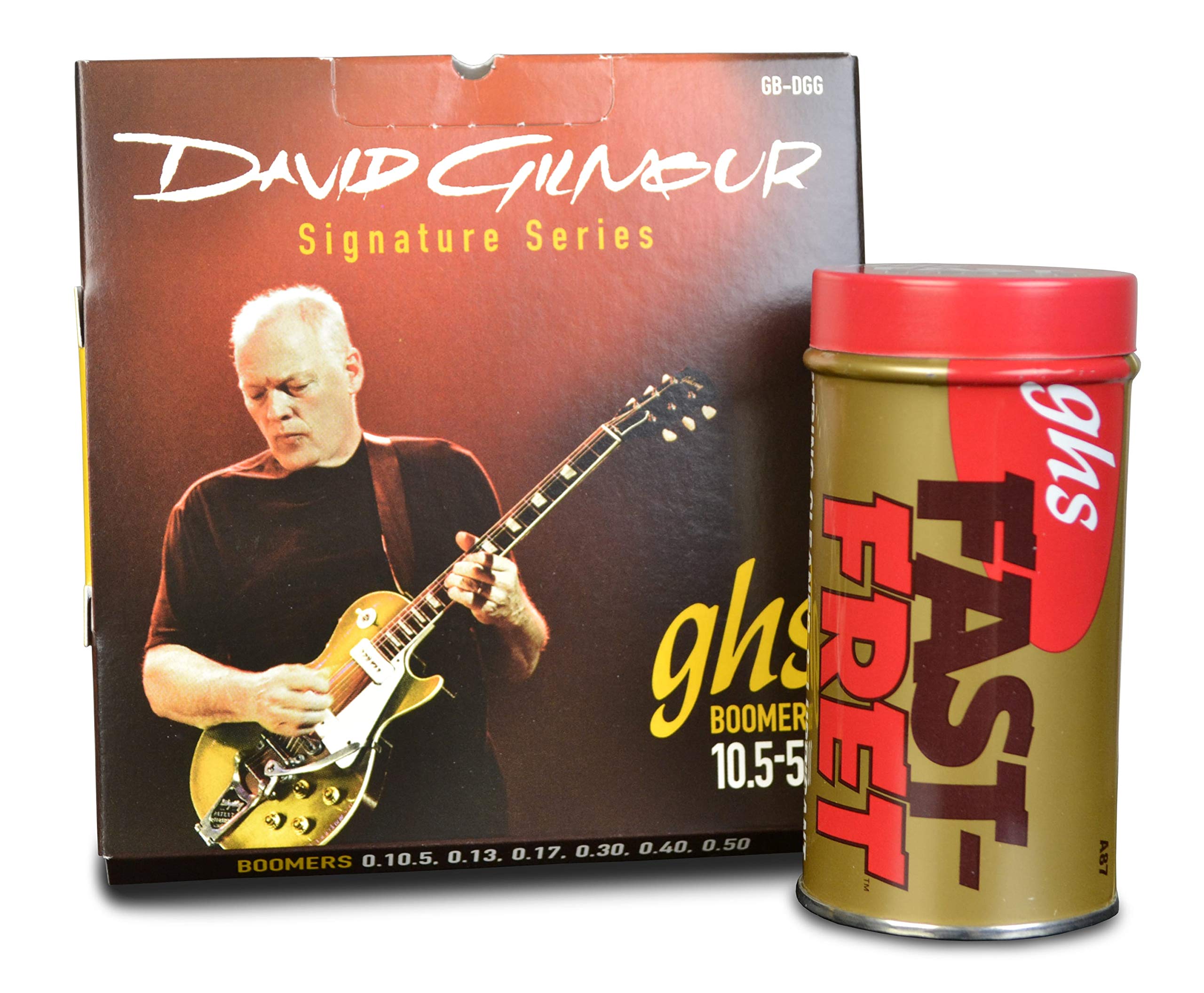 GHS FAST FRET BUNDLE WITH DAVID GILMOUR BOOMERS RED 10.5-50