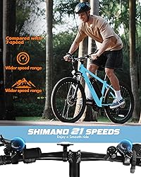 Qlife Racer Electric Bike for Adults - 21-Speed