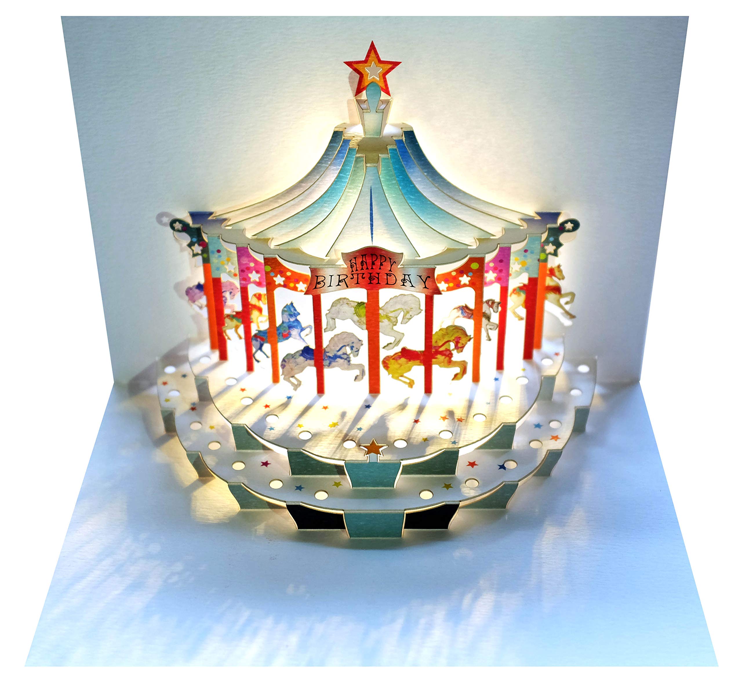 Forever Handmade Pop Up Card for Birthday - Elegant and Elegant with Amazing Effect When Opening GP096