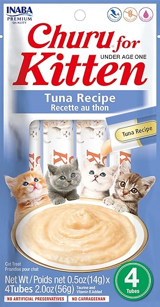 INABA CHURU FOR KITTENS, GRAIN-FREE CREAMY, PURÉE LICKABLE...