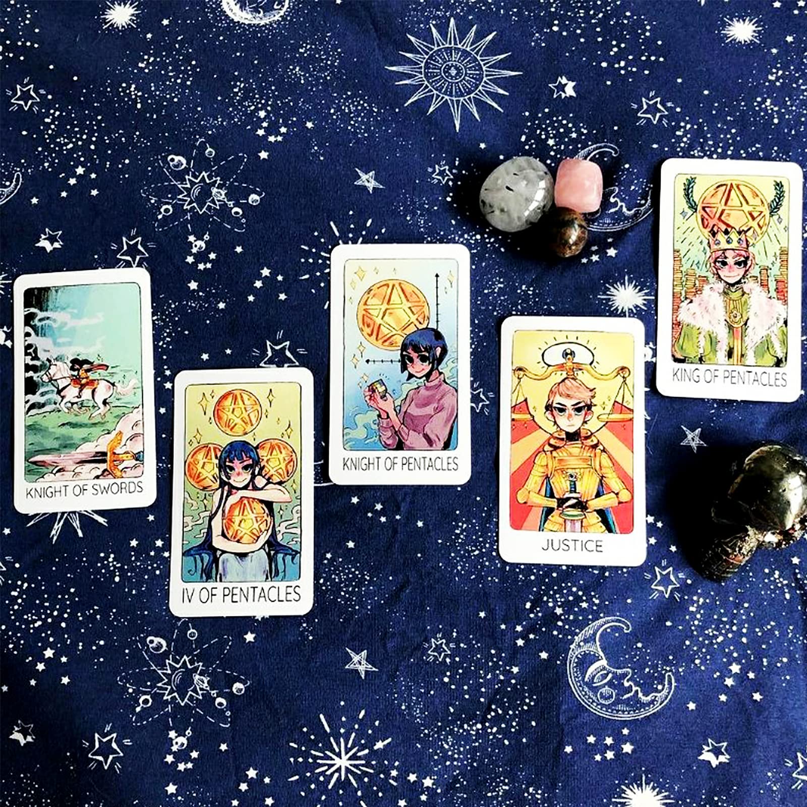 Atesswy Britt's Third Eye Tarot Deck, 78 Standard Tarot Cards with Guidebook for Beginners (Size: 4.75