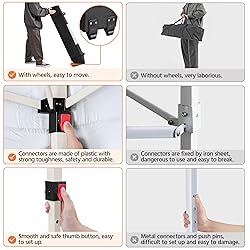 Yaheetech 10x10 Pop Up Canopy Tent with Vent, Easy