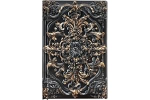 CORENEST Standard Single Gang Decorative Switch Plate Black Gold 3D Floral Relief Design 1 Gang No Device Light Switch Cover 