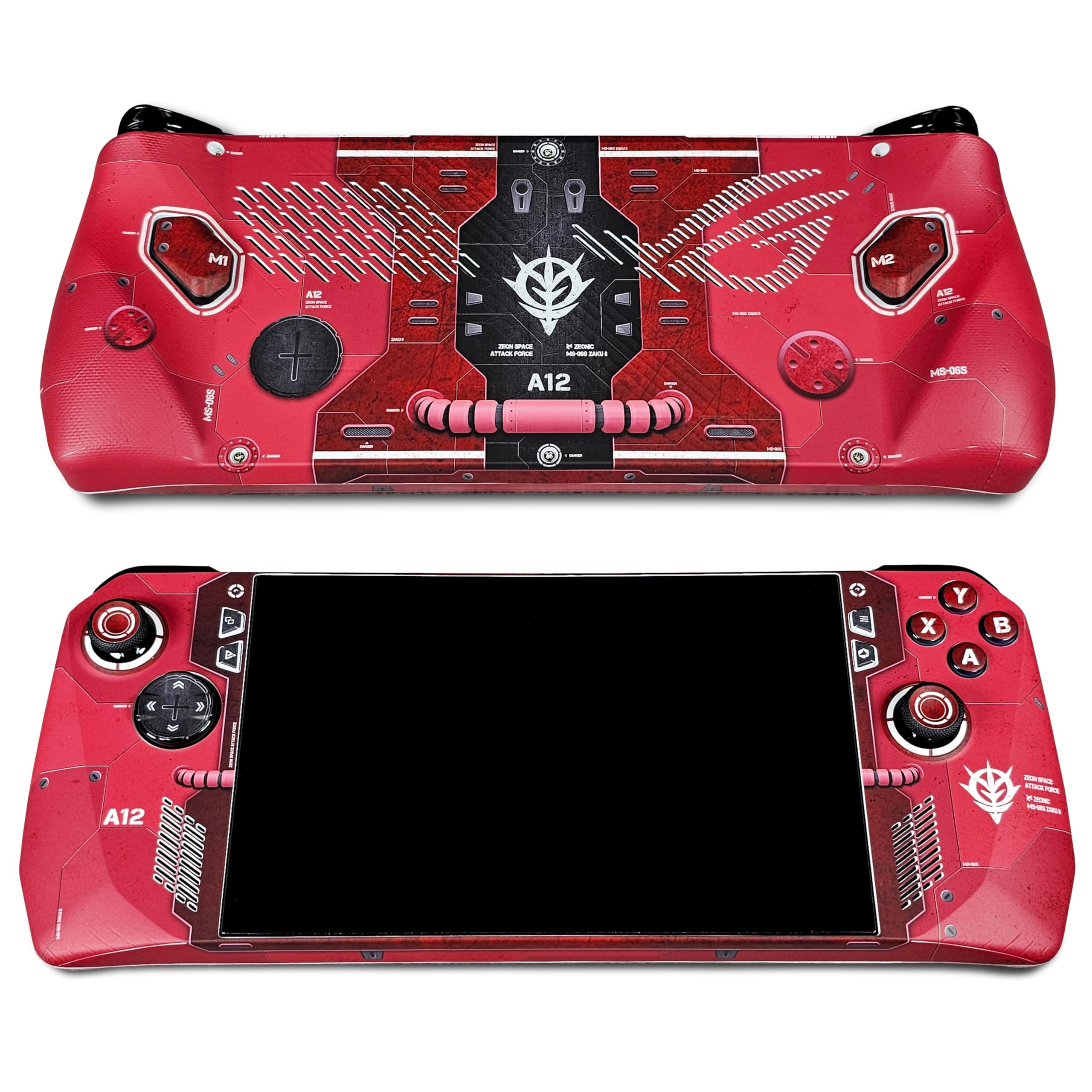 ROG Ally 1st generation matte skin, MS-06S Red Zaku II edition, Full wrapping matte vinyl skin for ROG Ally 1st generation (Designed by POP SKIN)