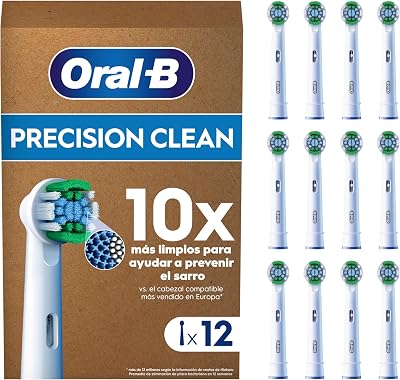 Precision Clean Cabezales de Recambio Originales, Blanco, Pack de 12