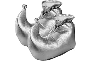 KYMQLYW Adult Elf Shoes Jester Shoes Christmas Shoes Novelty Deluxe Elf Costume Jester Shoes Accessories Cosplay