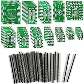 KeeYees 12 Types SMD to DIP Adapter PCB Proto Board Kit SOP8 SOP10 SOP14 SOP16 SOP20 SOP24 SOP28 0402/0603/0805 SMT SOT89/SOT
